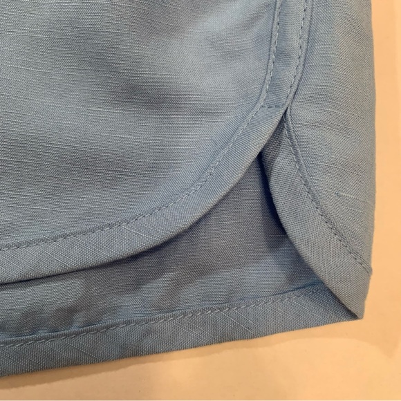 New BLANK NYC  Linen Pull- On Shorts In Bright Blue  Women’s Size XS - Picture 9 of 16